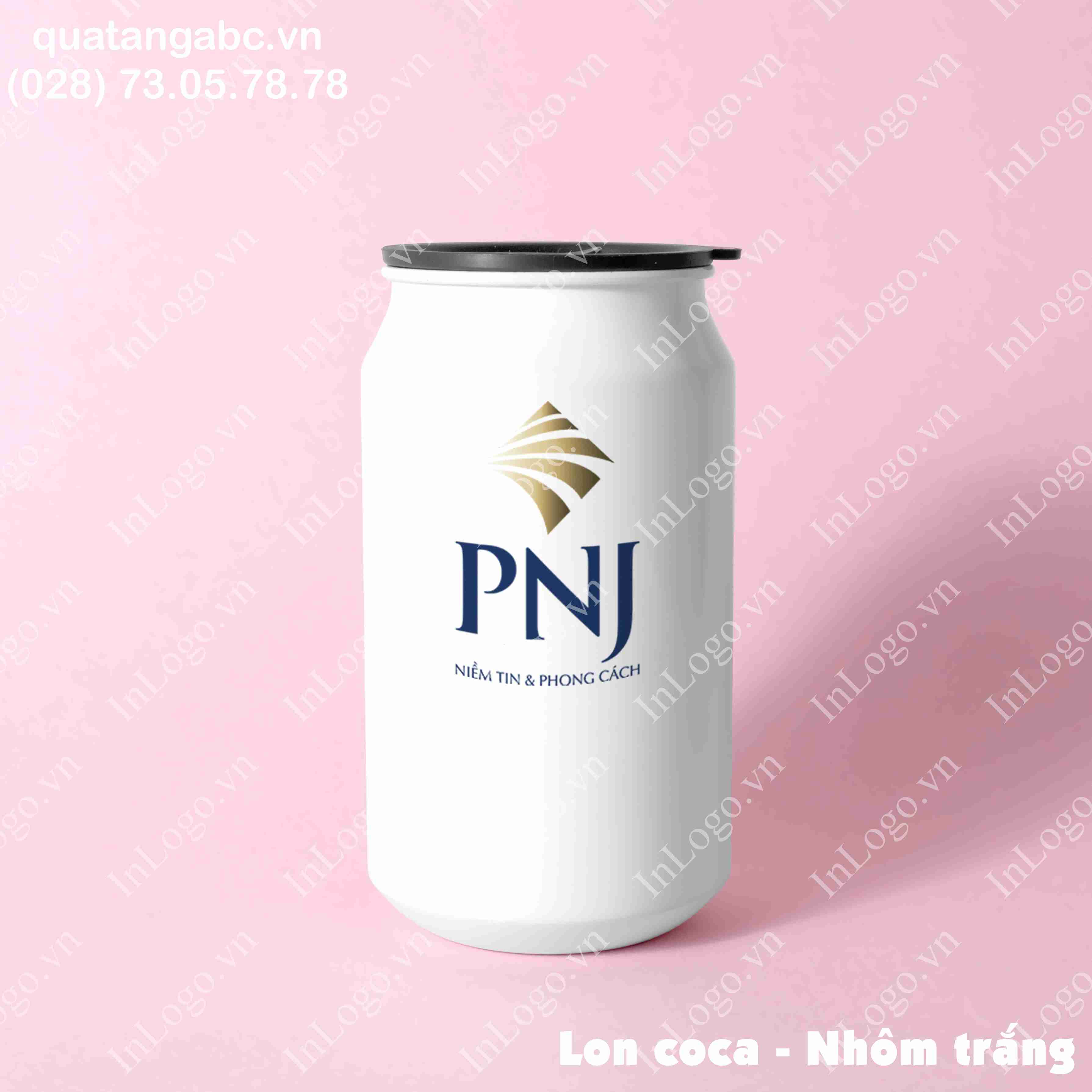 Bình Giữ Nhiệt Nắp Vặn Trắng