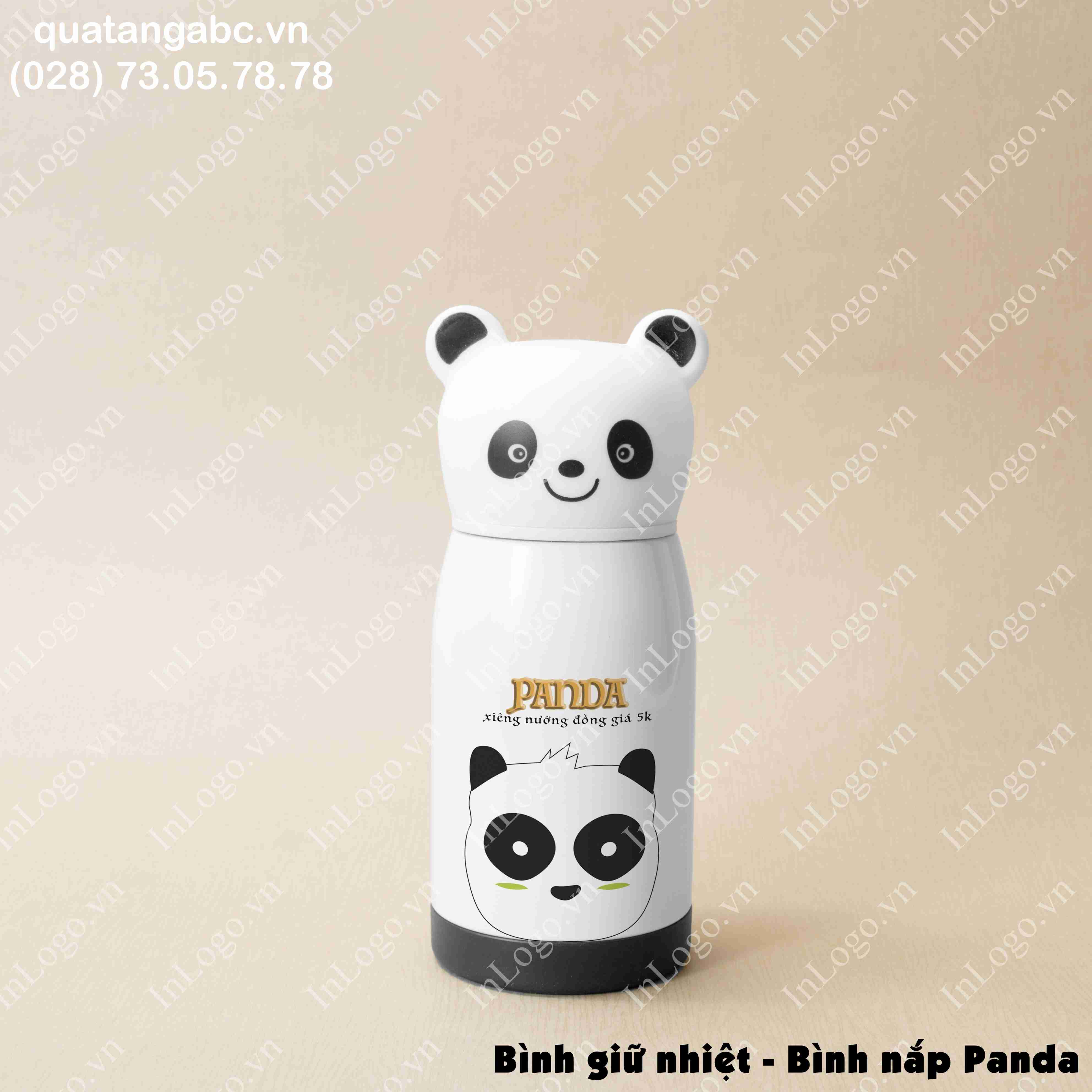 Bình Giữ Nhiệt Nắp Vặn Trắng